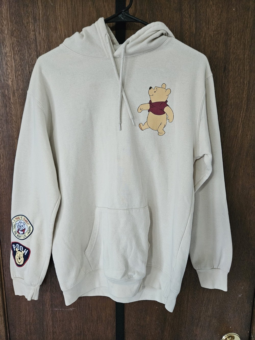 Disney Beige Winnie the Pooh Pullover Hoodie